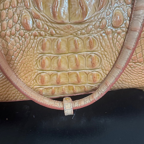 Brahmin Light Brown Croc-Embossed Tote - Picture 2 of 16